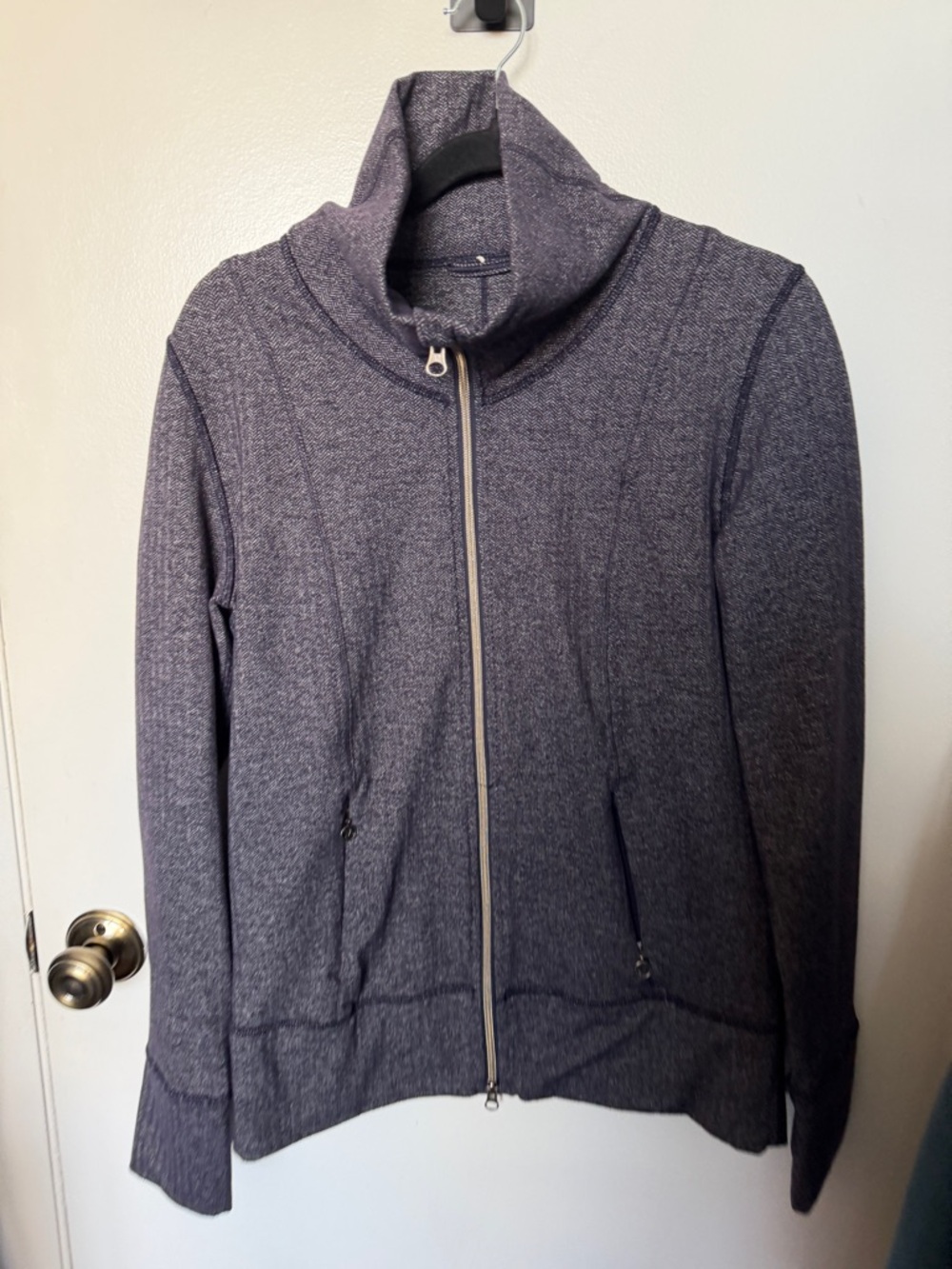 Lululemon Daily Yoga Jacket/ Herringbone Black Swan - Picture 6 of 10